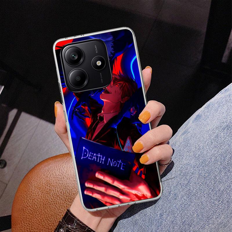 N-Note D-Death Yagami Light Phone Case For Xiaomi Redmi Note 15 14 13 12S 12 11 Pro Plus 14S 11S 11E 10 10S 11T 5G Personalized