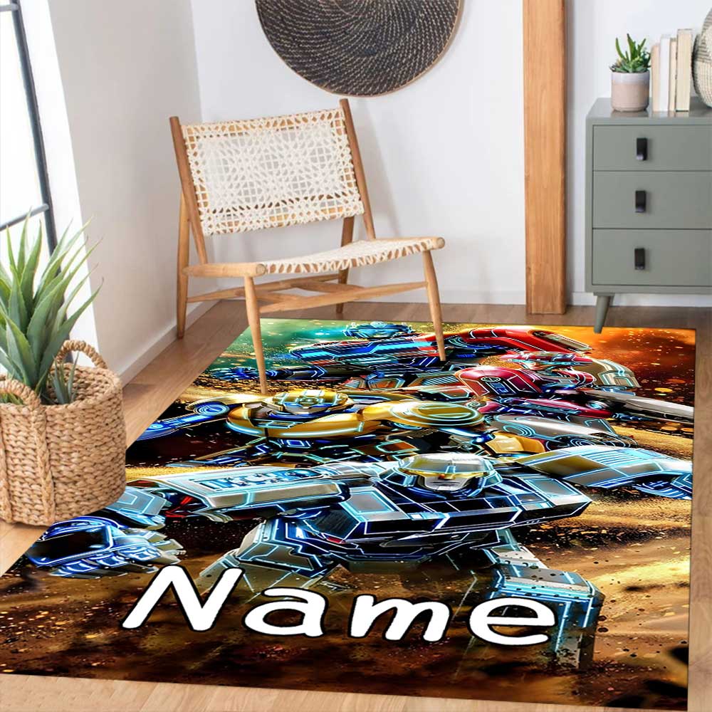 Transformers Fans (14) Customize your name rug, office chair cushion, home bedroom living room gift.