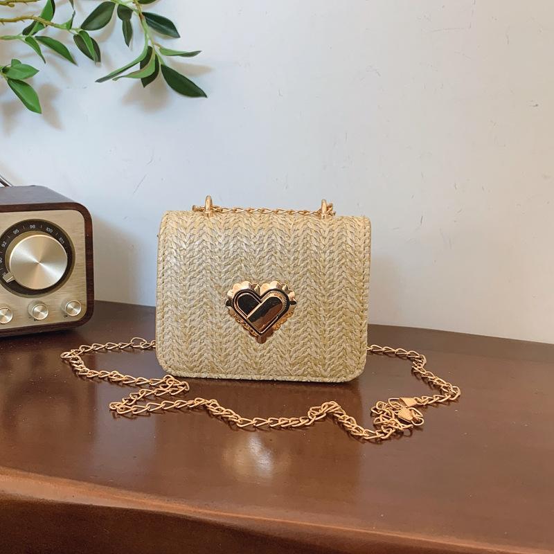 

Foreign style small fragrant style woven popular chain small square bag women s versatile personality simple fashion high sense messenger bag