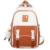 Schoolbag New Student School Bag Girls Anti-splashing Backpack Premium Contrast Color Nylon Middle School Student Backpack