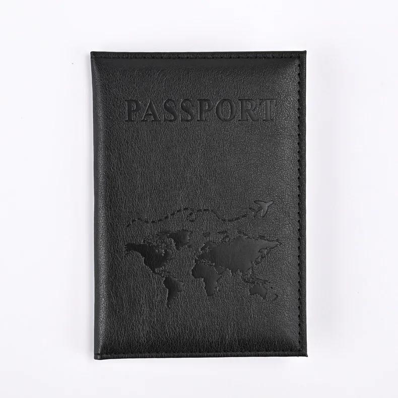 Passport Holder Wallet Cover Travel Essentials Pu Leather Card Case International Travel Accessories for Women/Men