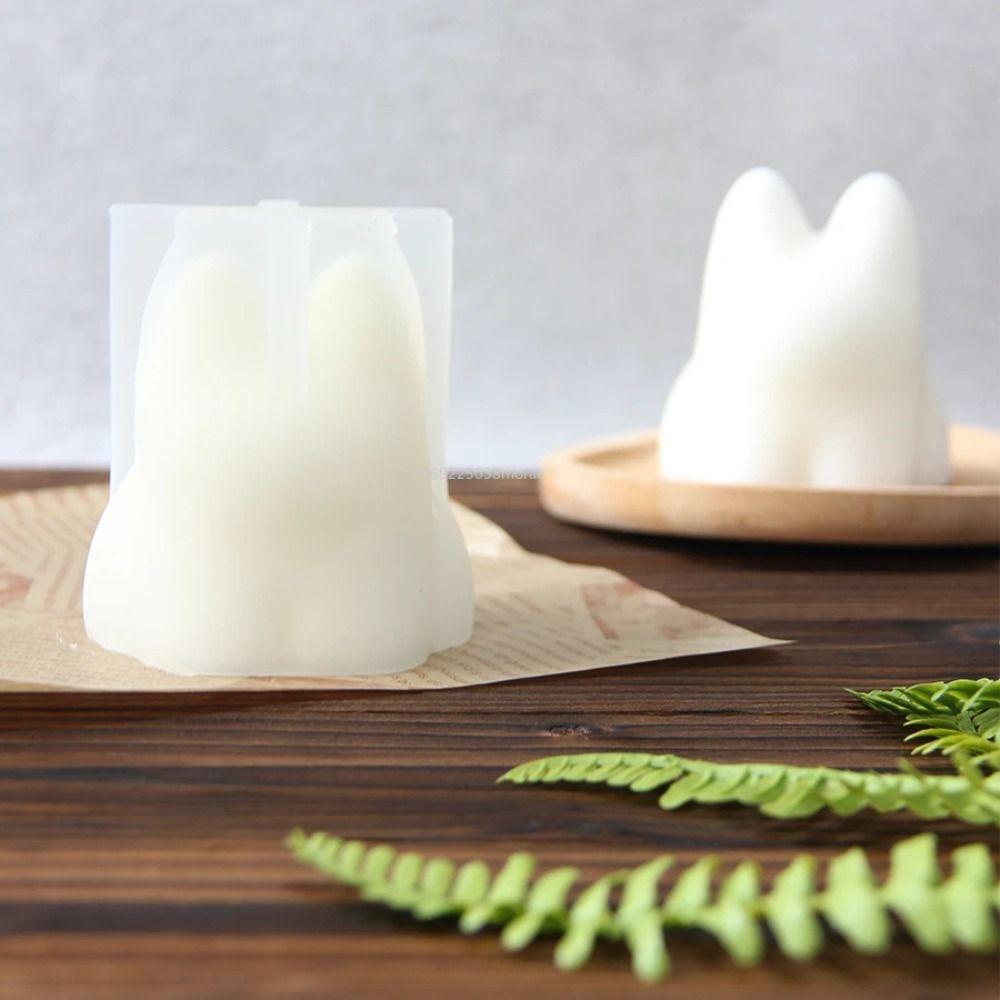 3D Pudding Mold Cute Candle Mould Baking Accessories Cat Shape Mold DIY