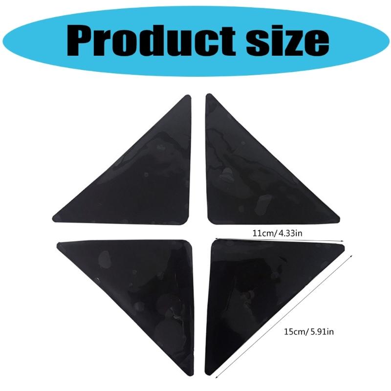 Pack of 8/4pcs NonSlip Rugs Pad for Area Rugs on Hardwood Floor Reusable Double Side Carpet Tape Keep Corners Flat
