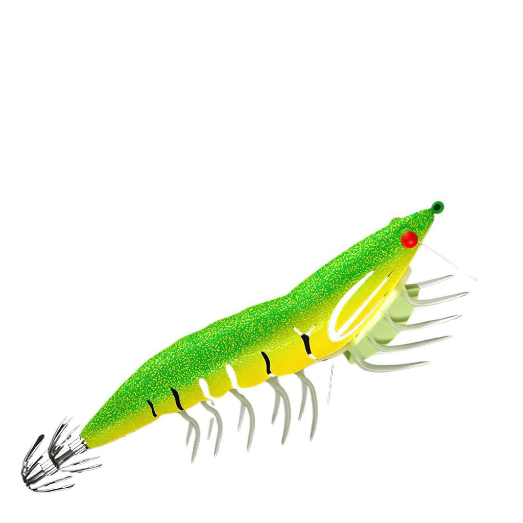 High-Value Spicy Shrimp Lure: Fluorescent, Soft Leg, Sound Bead Squid Hook Umbrella with Big Tail