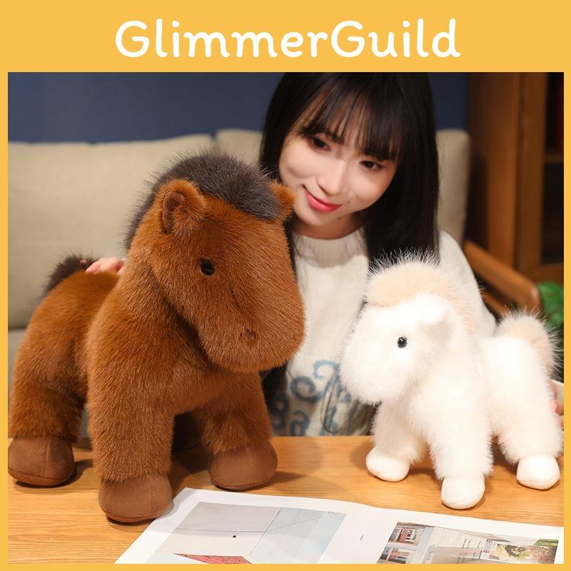 Plush Pony Toy Doll Year Of The Horse Mascot Children Ornament Decoration