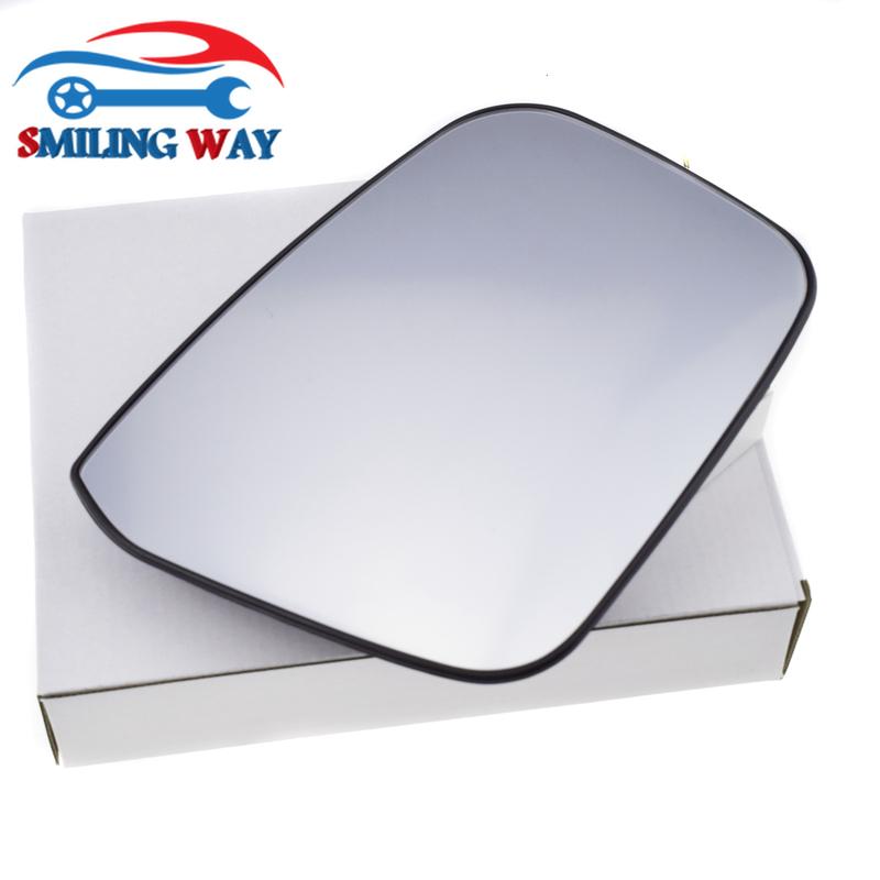 Left or Right Heated Rearview Door Side Wing Mirror Glass with Backing Plate For Nissan Pathfinder R51 & Navara D40 2005-2013