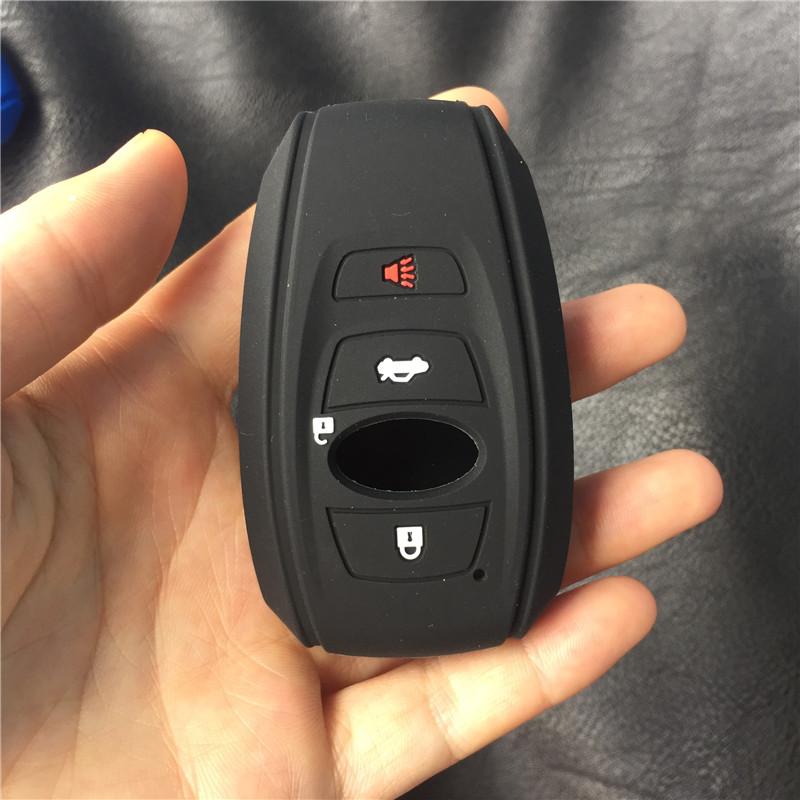 Silicone Rubber Car Key Case Cover for Subaru Legacy Impreza Forester Xv Trezia BRZ Wrx Levorg 3button Key Case