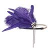 Water Diamond Feather Headwear 1920s Hair Band Rhinestone Headpiece Chain  Brides Makeup
