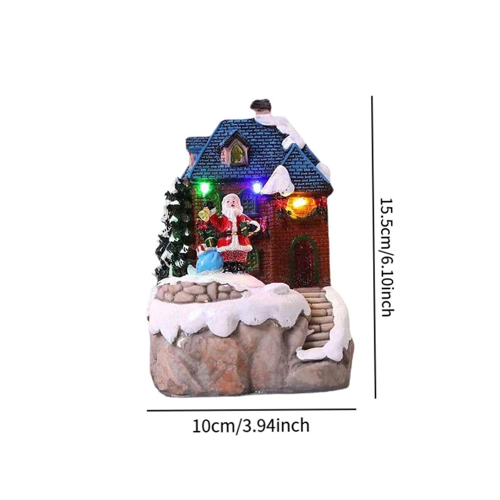 Weihnachts-Spieluhr spielt 8 Lieder Figur für Festivals Schreibtisch Zuhause