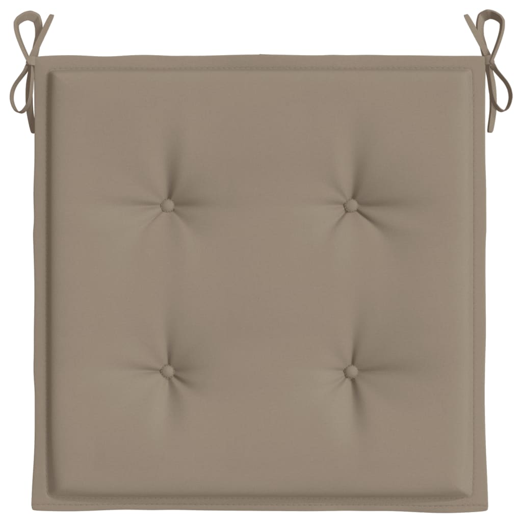 vidaXL Gartenstuhl-Kissen 6 Stk. Taupe 50x50x3 cm Oxford-Gewebe
