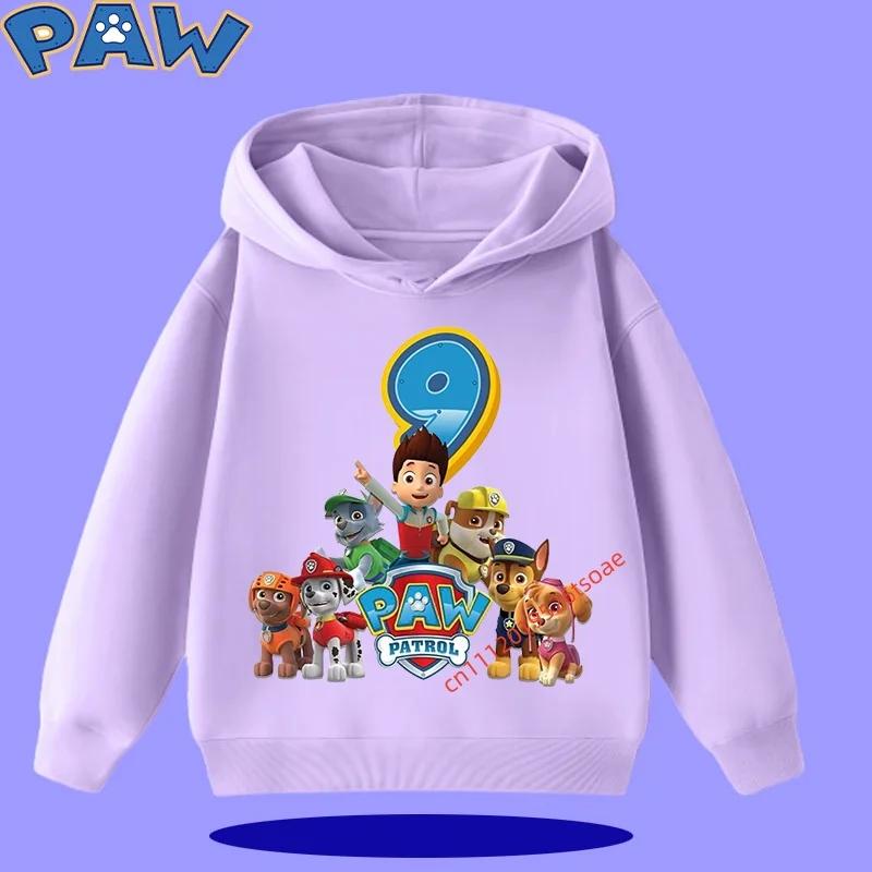PAW Patrol Kids Hooded Sweatshirt 2026 New Style Boys' Sport Shirt Girls' Casual Shirt Sweatshirt Cartoon Print