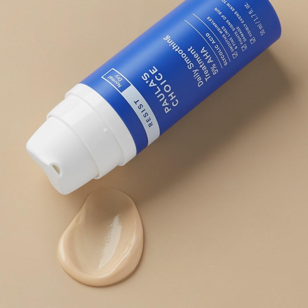 Paula's Choice Daily Smoothing Treatment 5% AHA (50ml+10ml) – Gentle Glycolic Acid Exfoliant for Radiant Skin, Korean