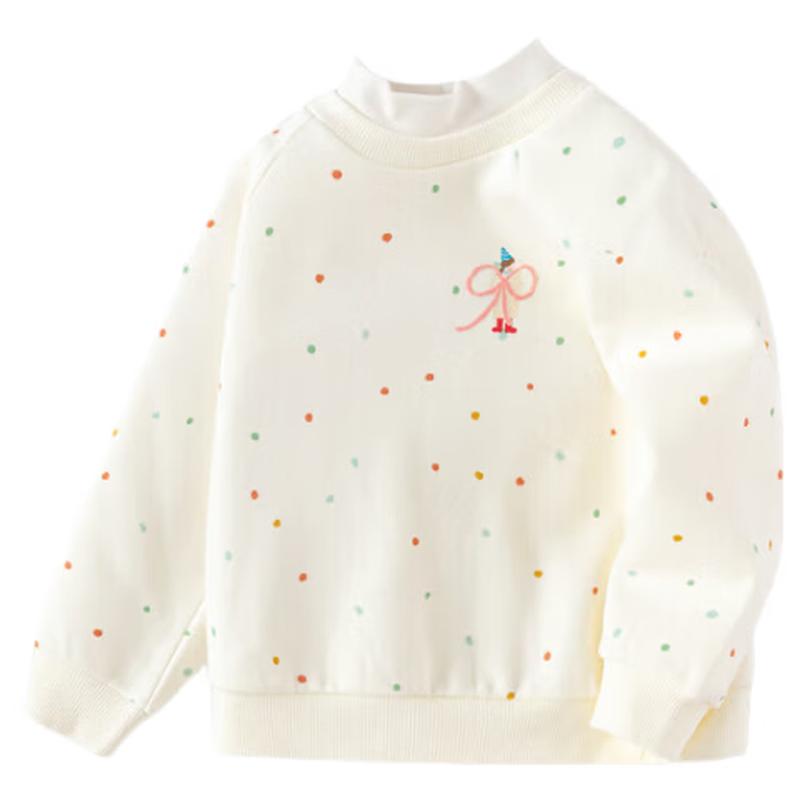 Balabala Kids Girls Fashion Faux Two-Piece Sweatshirt 100