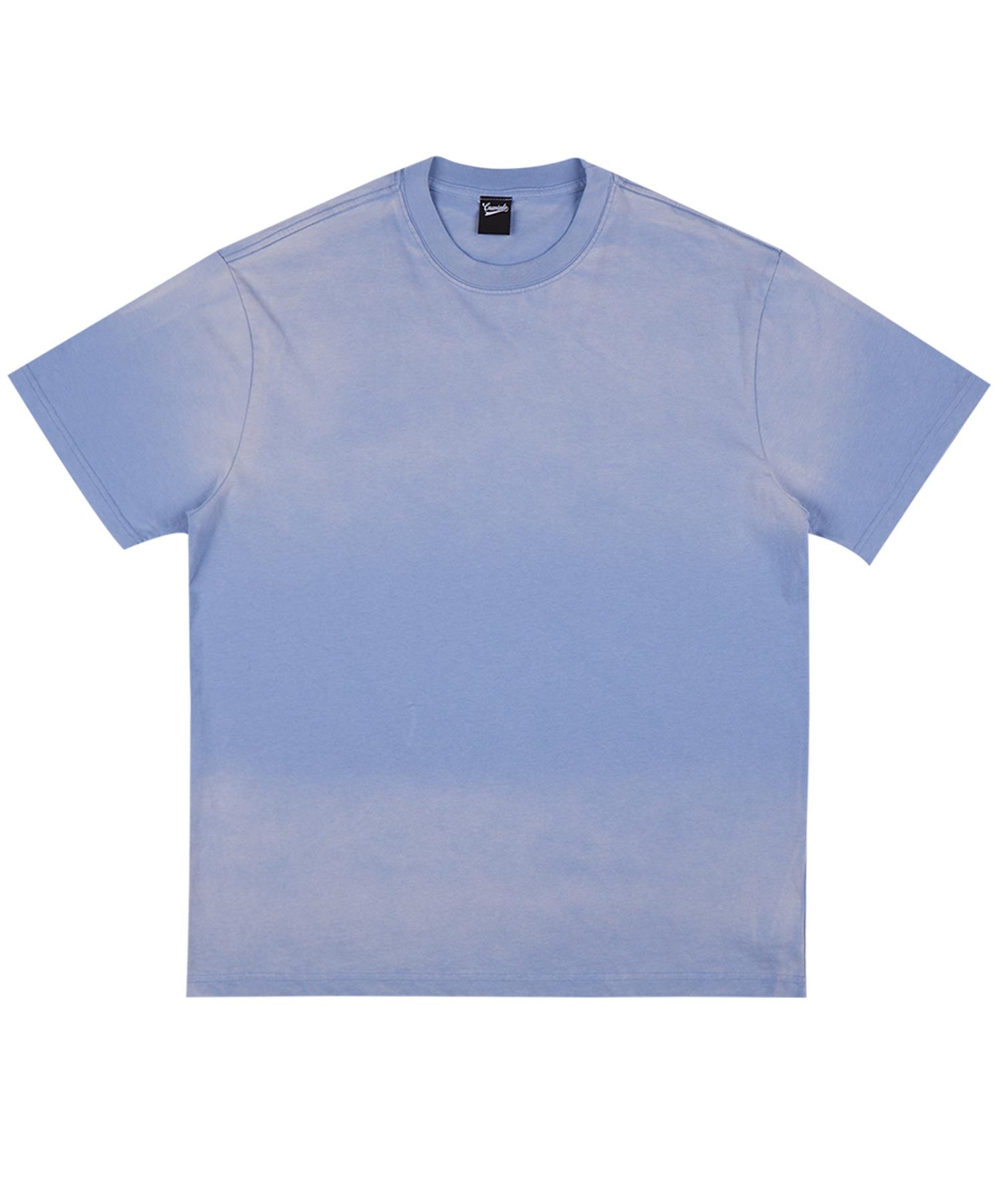 Cream Soda Lab Crsdel Pigment Short Sleeve T-Shirt Sky Blue F