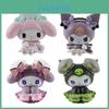 Süßes Sanrio Melody Kuromi Schleifenbrötchen PVC Figuren Set Für Auto Schreibtisch Dekoration