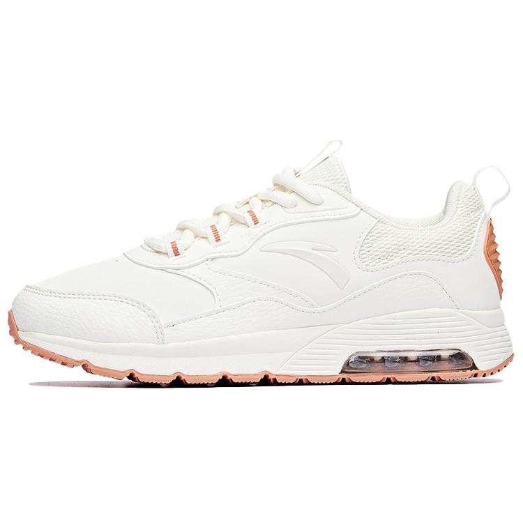 

New Anta Variety Training Collection Cushioned Slip Resistant Low Top Training Shoes Women s White Brown 122047775-5 38.5
