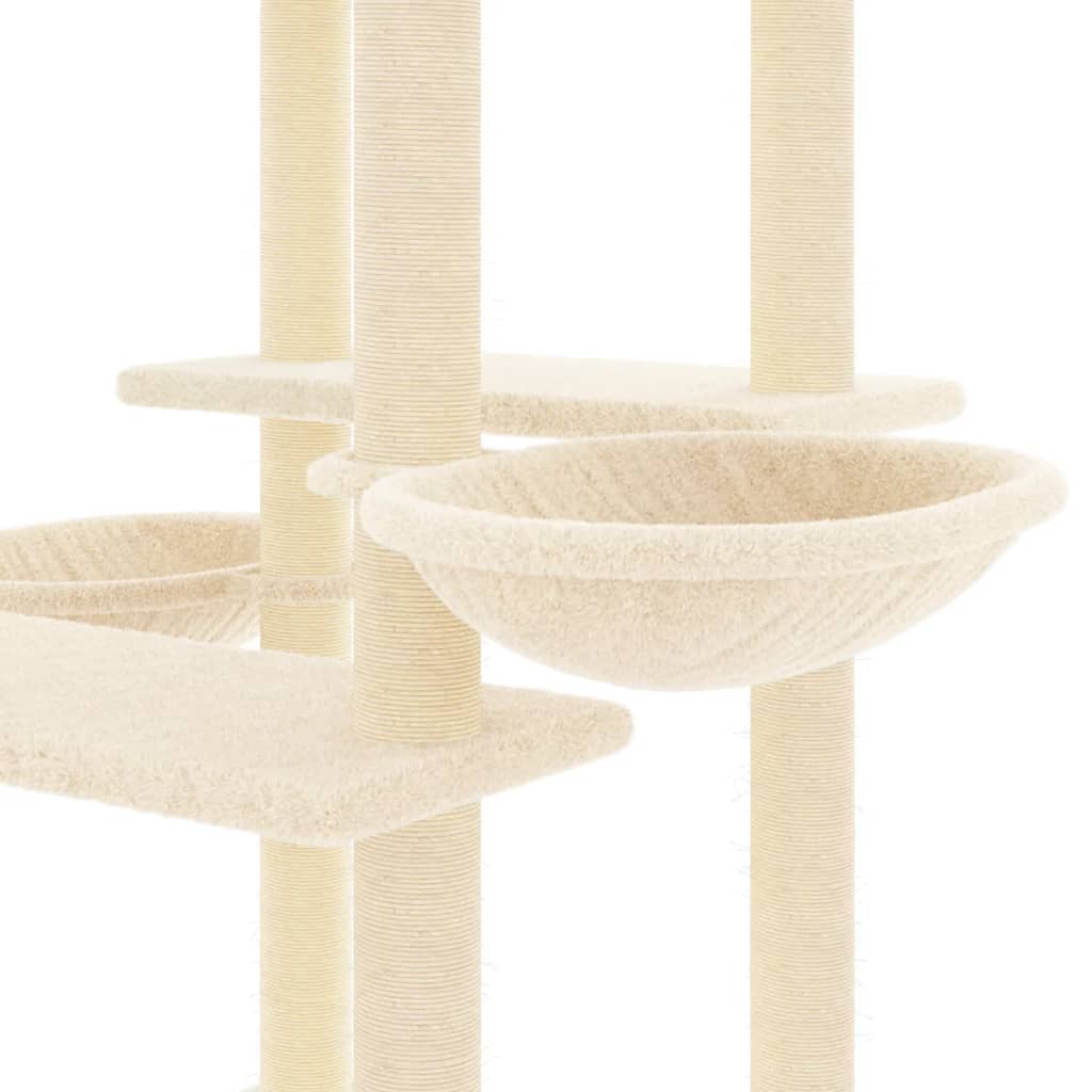 Scratching Post with Sisal Scratching Posts Cream 133 Cm