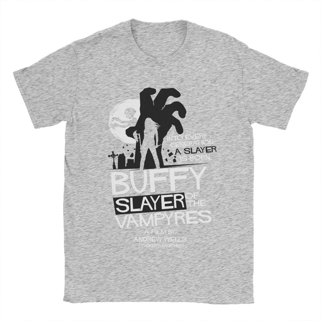 Buffys The Vampire Slayers T Shirts Men Cotton Funny T-Shirts Crewneck Tee Shirt Short Sleeve Clothing 4XL 5XL 6XL