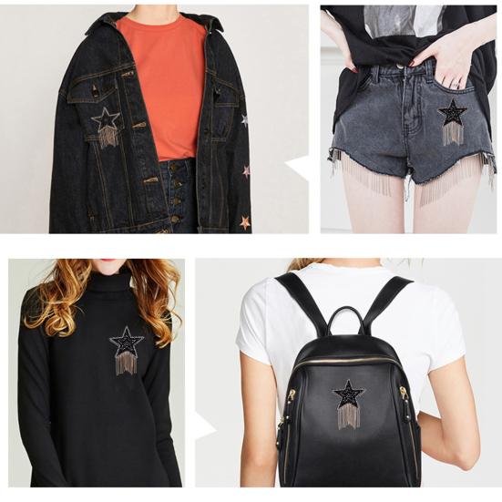 Exquisite Clothes Patch Rhinestone Inlaid Anti-fade Decorative