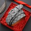 Korean Style Automatic Buckle Genuine Leather Belt for Men with Old Flower Pattern