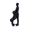 Resin Figurine Man and Dog Sculpture Collectible Ornament Gift for Dog Lover Living Room Bedroom Desktop Shelf Display