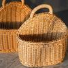Versatile Hanging Storage Organizers Basket Sturdy PP Weave Wall Mounted Accessory for Home Decoration and Office Use