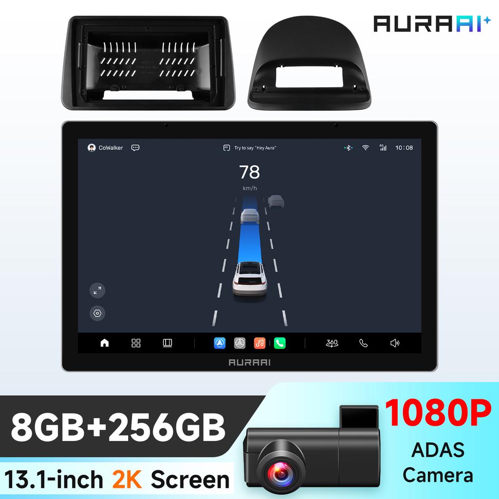 Hizpo 2K Screen Wireless Apple Carplay Android Auto for Renault CLIO 3 2005 - 2014 Car Infotainment Multimedia Player GPS Stereo Intelligent Screen