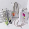 Hand-woven Messenger Mobile Phone Lanyard, Long Color Matching Double-ended Round Buckle, Mobile Phone Back Clip, Adjustable Lanyard