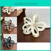 Versatile And Chic Hair Claw Clip With Intricate Floral Carving Perfect For All Occasions