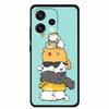 For Oppo Reno15 5G Case 6.59" Cute Cat Balck Edge Soft Silicone Wolf Phone Back Cover For Oppo Reno 15c 5G Protective Lion Funda