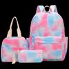 Fashion Graffiti Print Student Backpack 3-Piece Set
