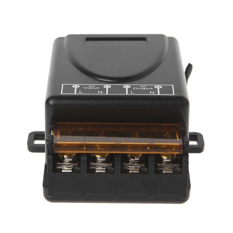 High Power 30A Water Pump Switch with 2-Button Remote Control, 433M, AC110V/220V, Interlock Mode