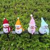 Festive Exterior Lighting for Lawn 2Pcs Solar Snowman Garden Lights, Christmas Pathway Waterproof Cute Landscape Lamps LED with Stakes Yard