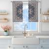 2pcs Ethnic Carpet Style Printed Curtains   Suitable for Gifting To Family and Friends   Semi Blackout Curtains