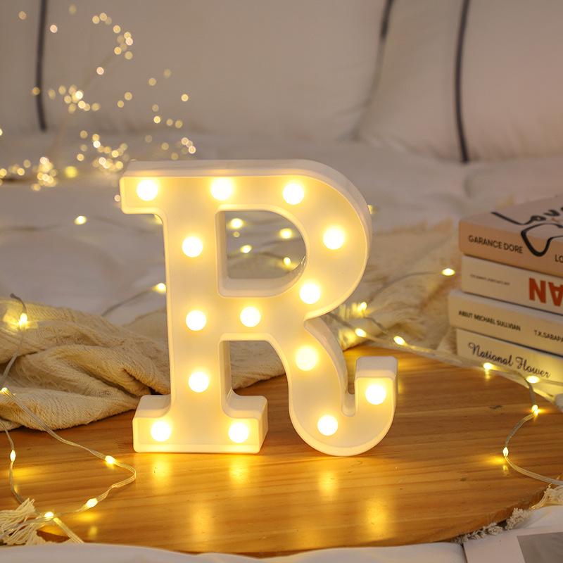 LED Letter and Number Lights for Celebrations and Proposals
