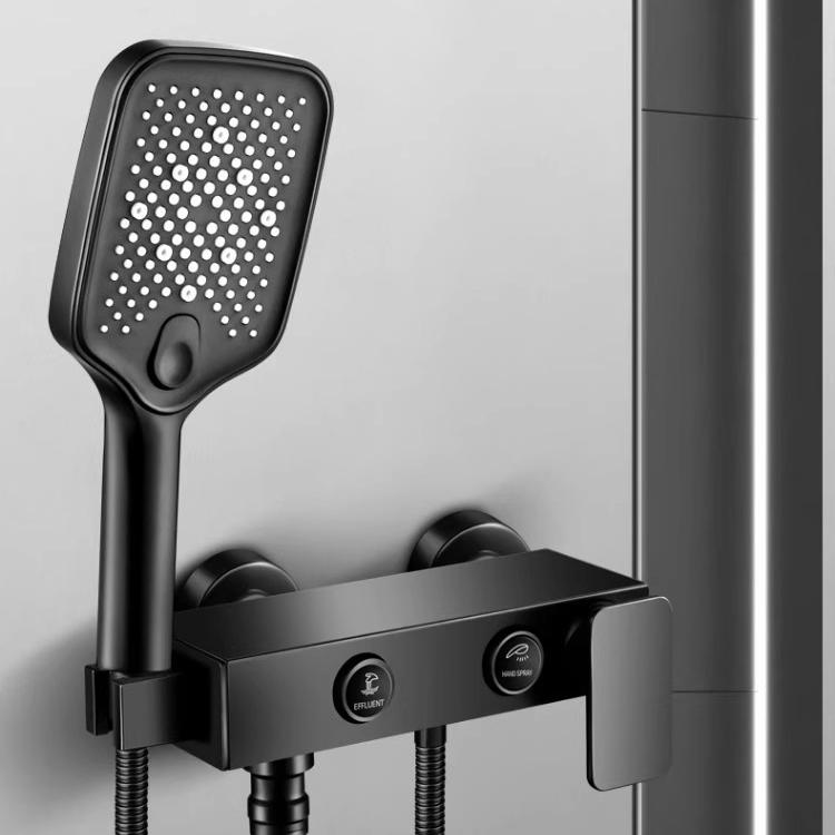 Einfache Mischbatterie Badewannenarmatur Badezimmer Kalt- und Warmwasserarmatur für Badewanne Druckverstärktes Duschkopf-Set