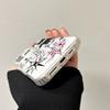 Cool Graffiti Cat Wireless Charging Case for iPhone 17 Air 16 E 15 14 Plus 13 12 Mini 11 Pro Max Transparent Silicone Edge Cover