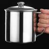 Stainless Steel Travel Cup with Handle Leak Proof Lid Heat Retention Technology Drinking Mug For Work Hiking