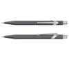 CARAN Mechanical Pencil 849 Classic Line Anthracite Grey Imported D'ACHE 0844-495 0.7mm (Genuine Product)