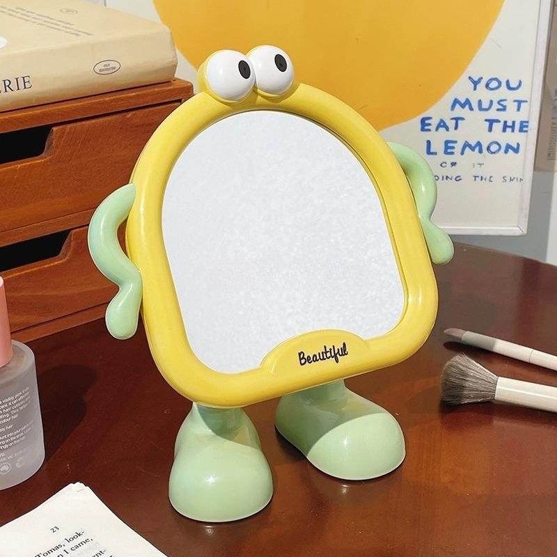 Mirror Makeup Table Style Desktop Small Mirror, Cute Home Bedroom, Portable Beauty Mirror for Student Dormitory