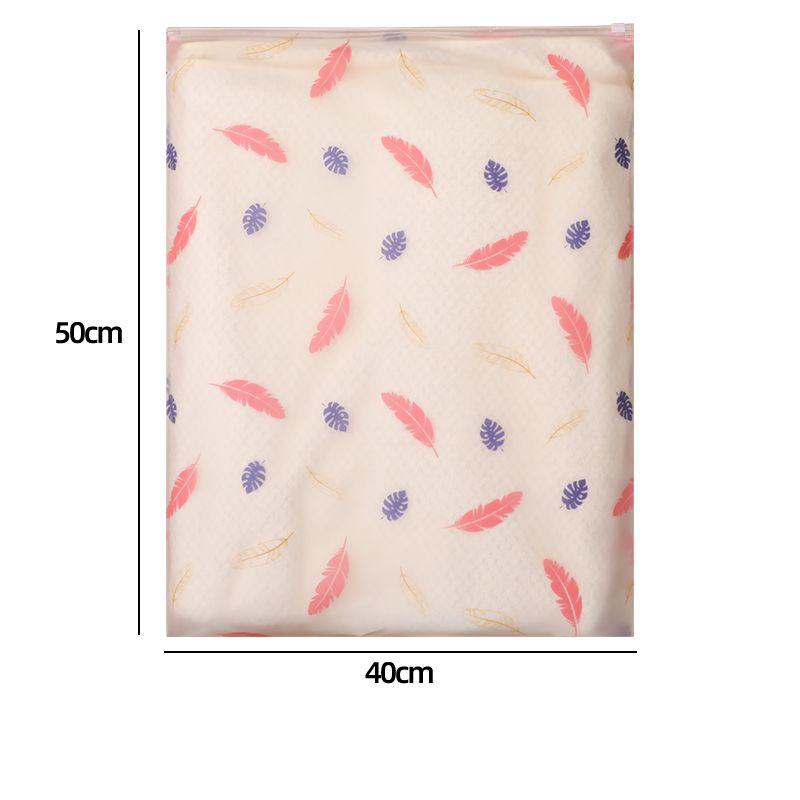 Geantă de depozitare haine de călătorie cu model imprimat, pentru lenjerie intimă, pantofi, cu sigiliu, de sortare, impermeabilă, multifuncțională, pentru organizarea casei