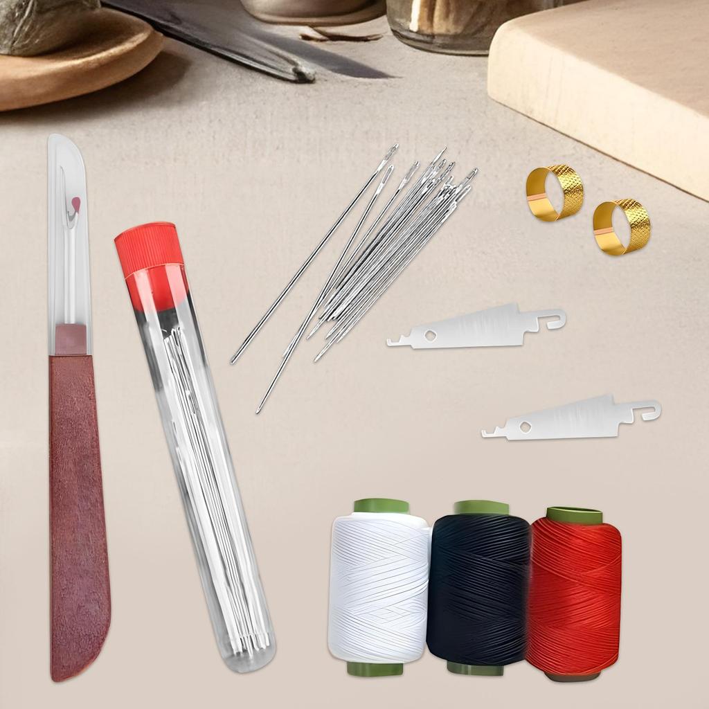 37-piece sewing tool set Needle &Thread Tools complete sewing kit Includes needle threader seam jointer 25 needles threads