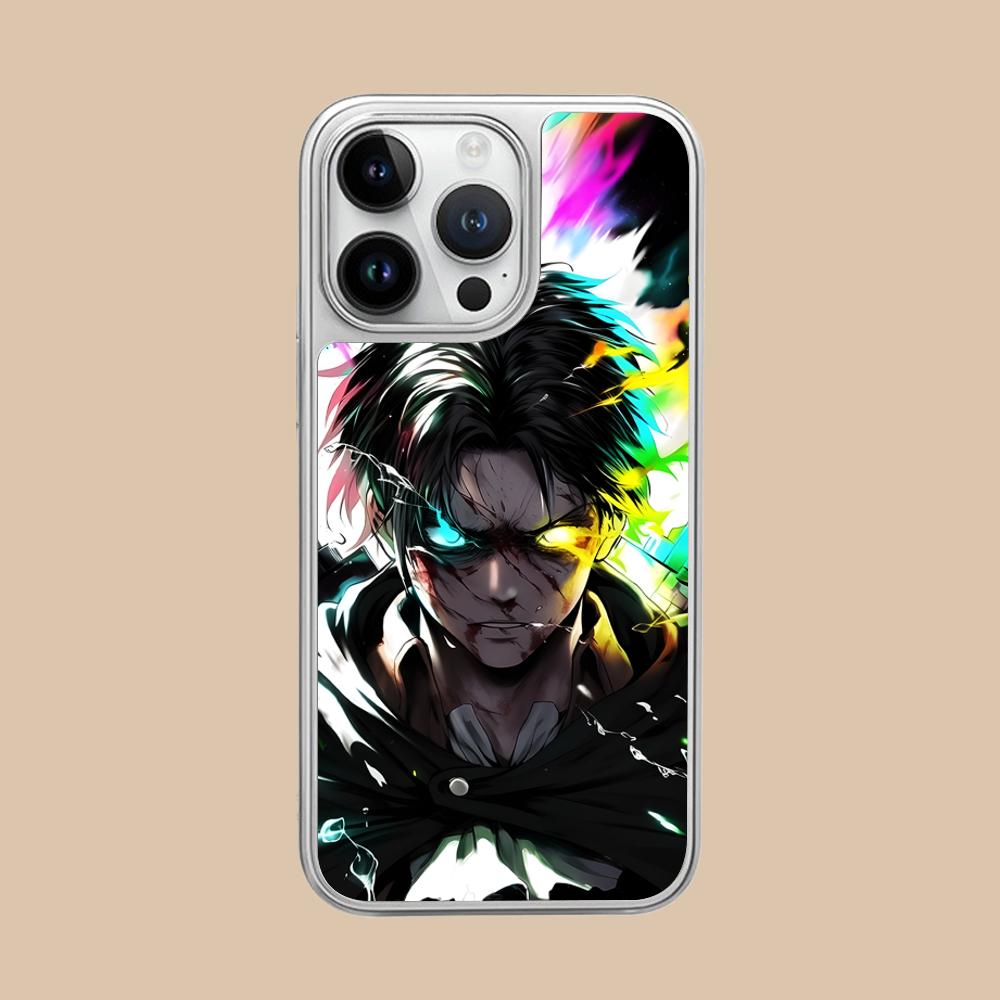 

AOT Eren Yeager Silver Plating Mobile Phone Case for iPhone 17 16 15 14 13 12 11 Air Pro Max Plus Colorful Cover iPhone 11