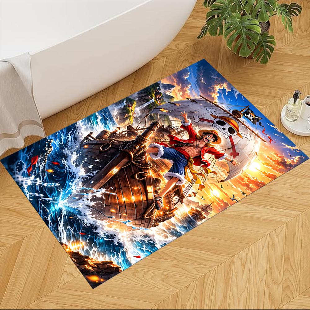 One Piece Adventure Journey Non-Slip Home Carpet Design for Office Decor Living Room Gift