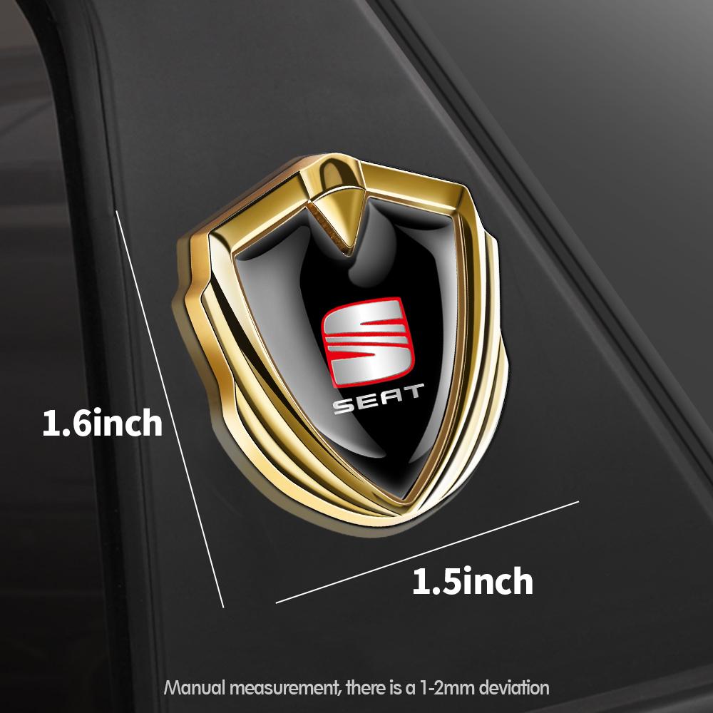 Ydsh2 1/2PCs Car Metal Emblem Side Body Fender Tail Trunk Sticker For Seat Cupra FR Leon Lbiza 6l Ateca E-Racer Formentor Cordoba Exeo