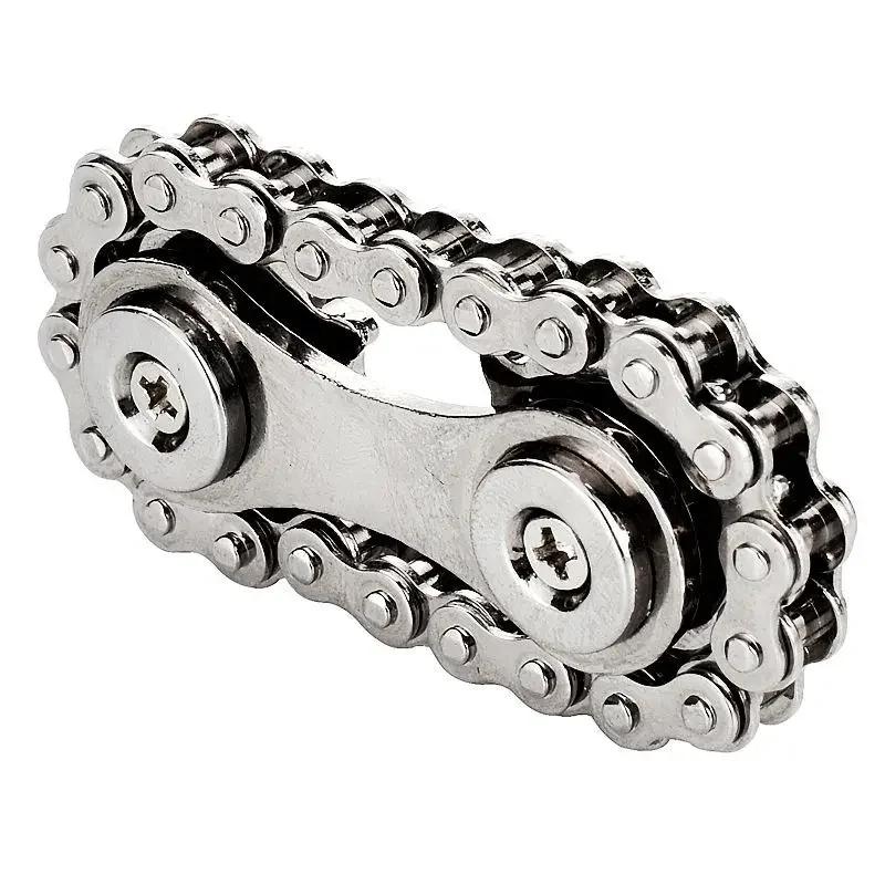 Stress Relieve Easing Toy Fidget Roller Mini Fidget Antistresse Metal Alloy Edc Rotating Gear Chain Attention And Concentration