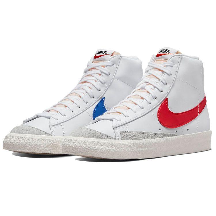 Nike Pánské tenisky Blazer Mid 77 Vintage Bílá Modrá Červená Středně modrá Plachetnicová Habanero červená BQ6806-117