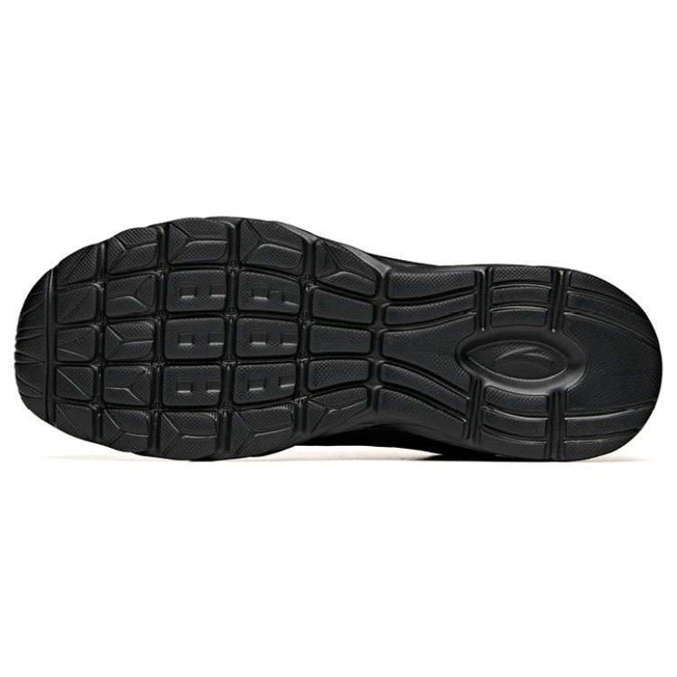 Anta Sky Fabric Slip Resistant, Breathable, And Lightweight Low top Running Shoes Men's Black Gold 912525502F-4