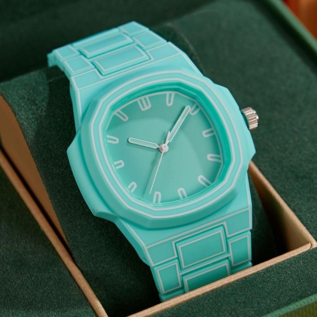 Personality Comic Style Fashion Big Dial Candy Color Trend Dopamine Hip Hop Quartz Watch