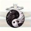 Fashion Alloy Keychain Pendant Round Metal Key Ring